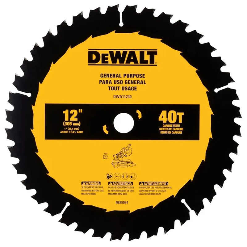 Disco sierra 12 40d eje 1 (dwa11240) - DEWALT