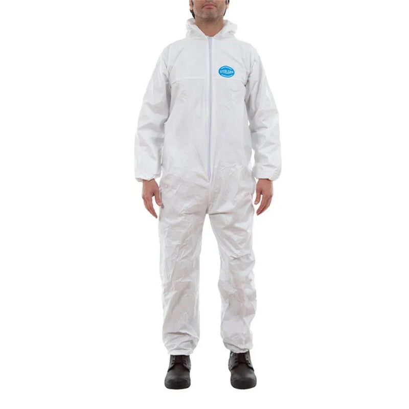 BUZO DESECHABLE STEELGEN BLANCO TALLA L STEELPRO - ART.DE SEGURIDAD