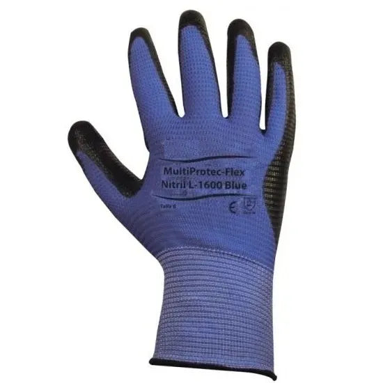 Par guantes mutiflex palma nitrilo azul (*) - ART.DE SEGURIDAD