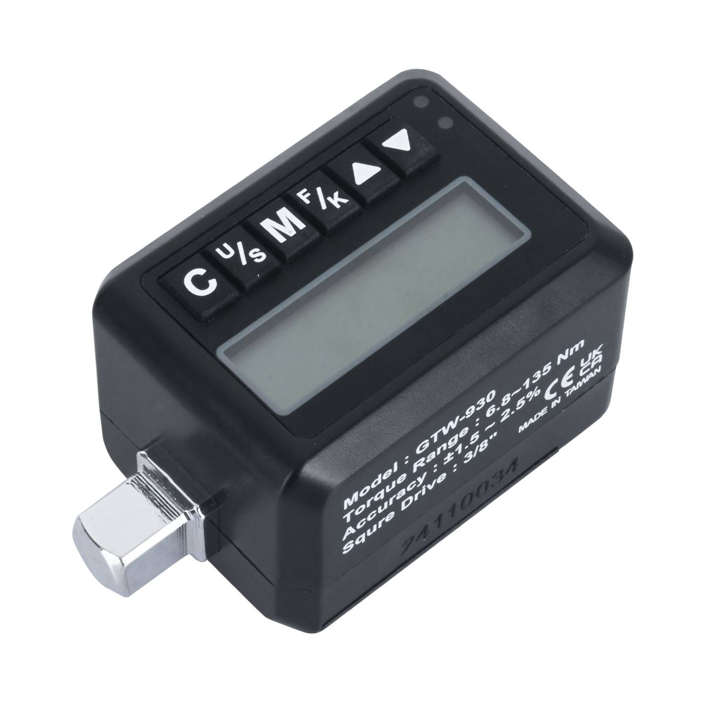 ADAPTADOR DE TORQUE DIGITAL 3/8 6.8-135 Nm GTW-93 - MIGHTY SEVEN M7