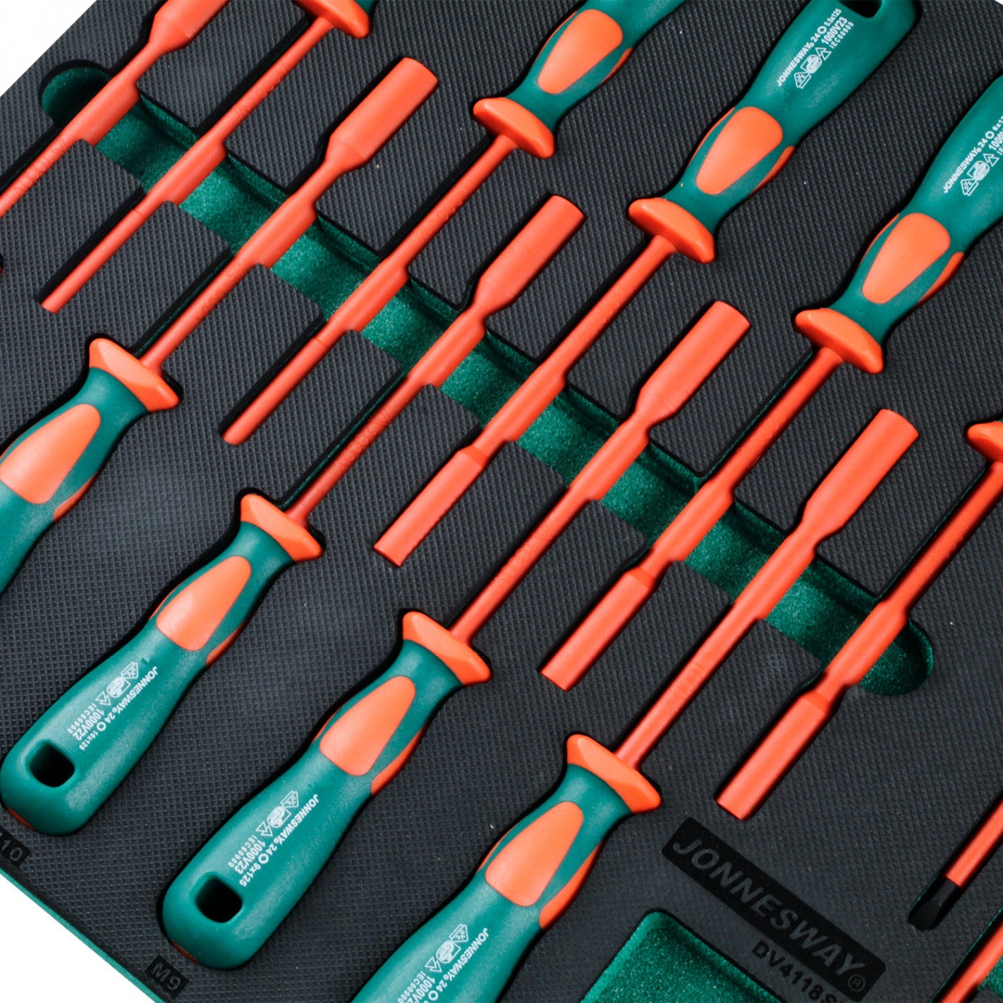 BANDEJA 18 DESTORNILLADORES AISLADOS DV4118 1000V VDE - JONNESWAY