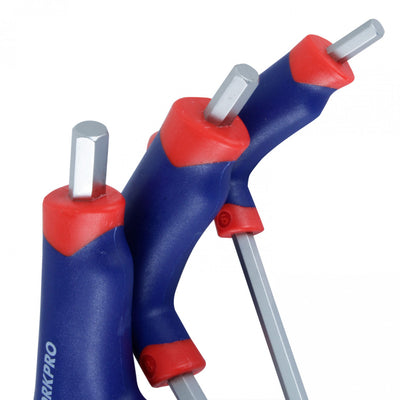 BANDEJA JUEGO 8 LLAVES HEXAGONALES CON MANGO EN T