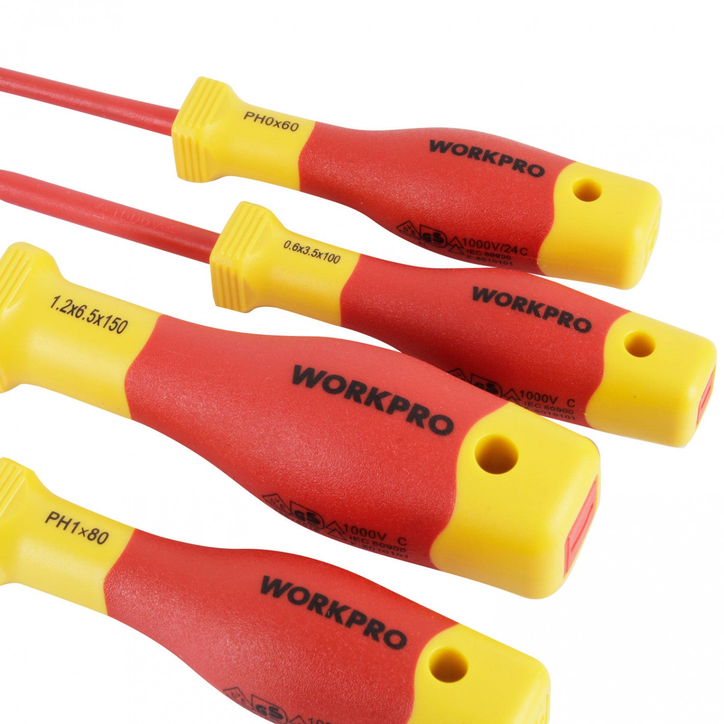 BANDEJA JUEGO DESTORNILLADORES AISLADOS DE 8 PIEZA 1000V VDE - WORKPRO