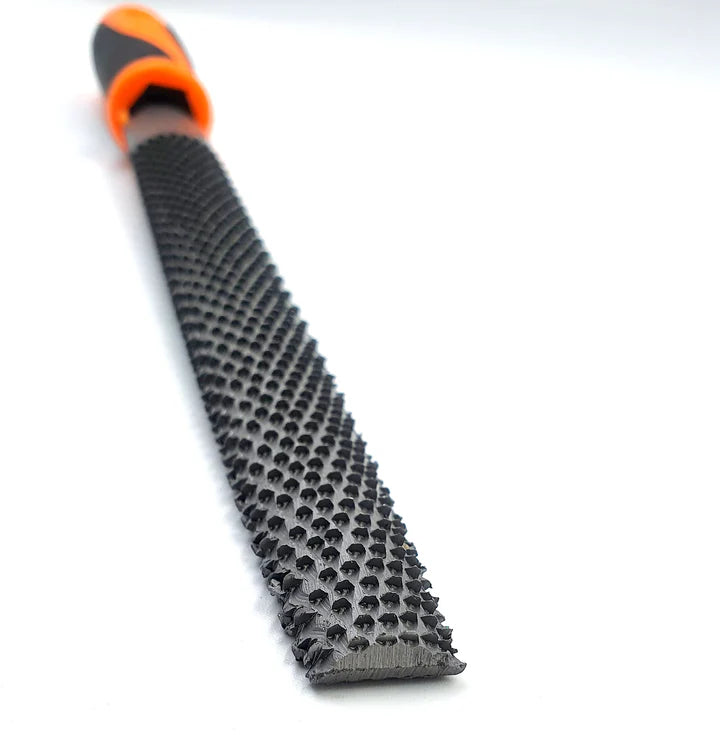 Lima Escofina media caña 8" con mango de fibra Harden