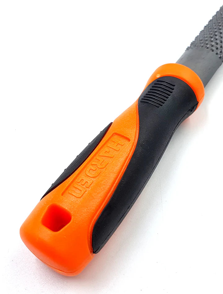 Lima Escofina media caña 8" con mango de fibra Harden