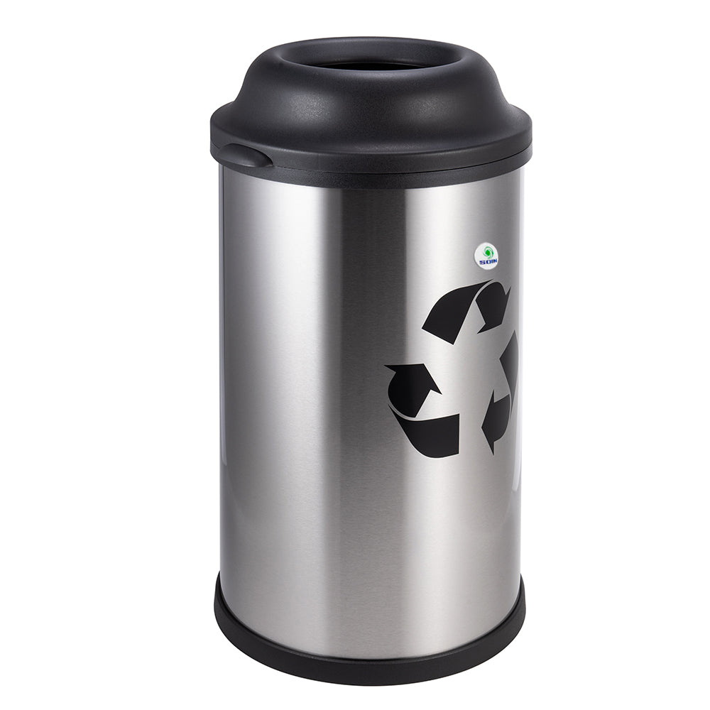 BASURERO ACERO INOXIDABLE 50 LTS SOIN