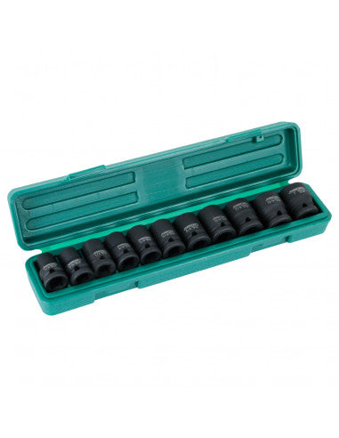 CAJA de DADOS de IMPACTO 1/2" 11 piezas (S03A4211S) - JONNESWAY