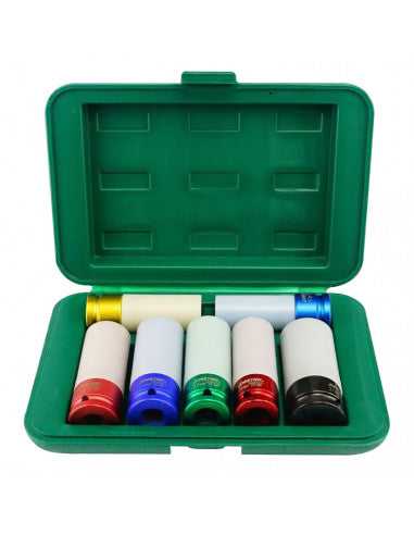 Caja de dados de impacto 1/2" 7 piezas (S03AD4307S) JONNESWAY