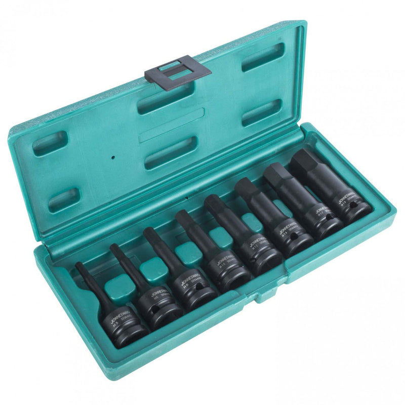 CAJA de DADOS de IMPACTO 1/2 8 piezas S05A408S - JONNESWAY