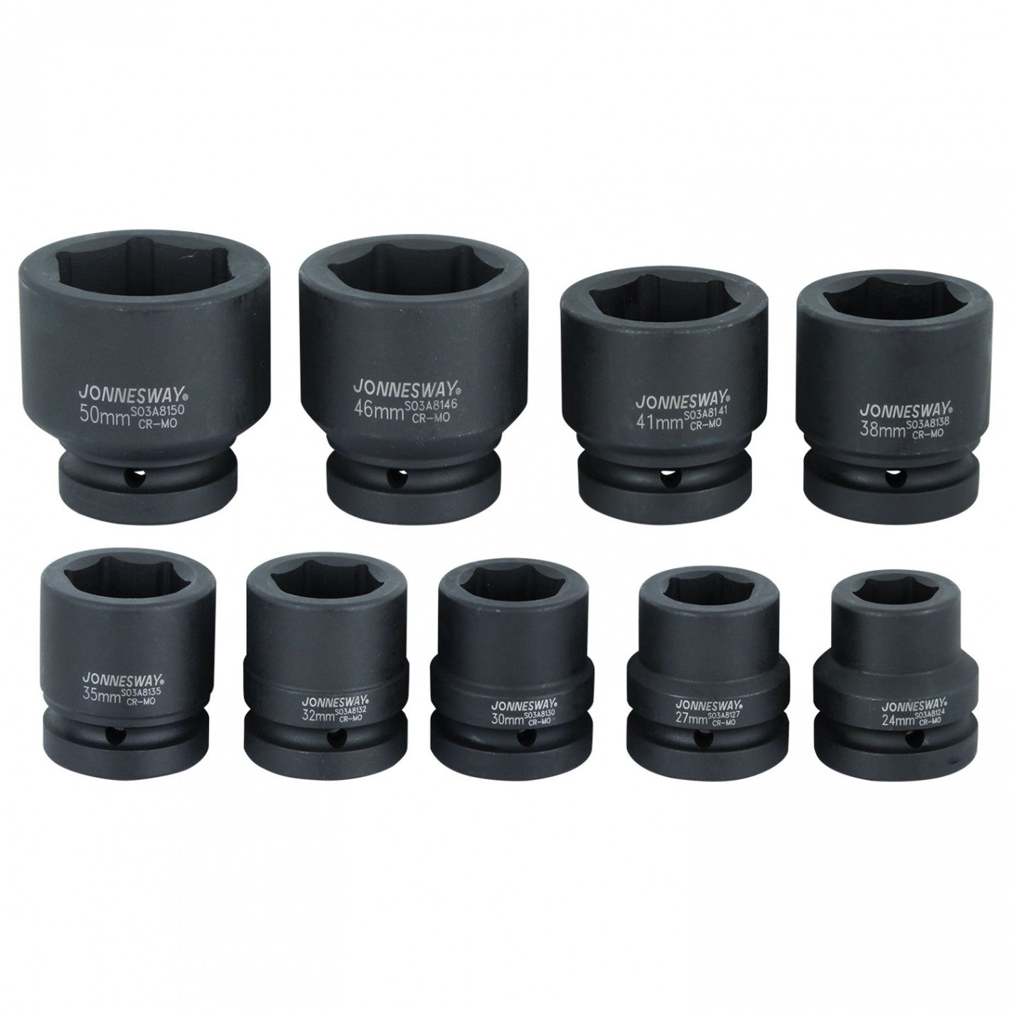 CAJA de DADOS de IMPACTO 1" 9 piezas PS03A8109S (PS03A8109S) - JONNESWAY