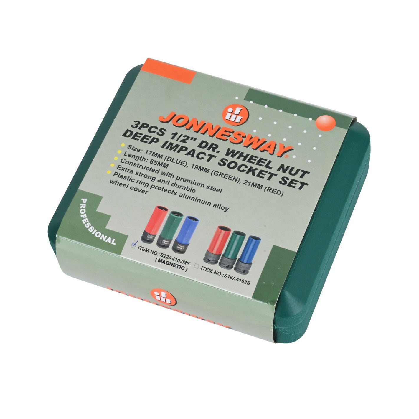 CAJA de DADOS IMPACTO 1/2" 3 pz S22A4103MS