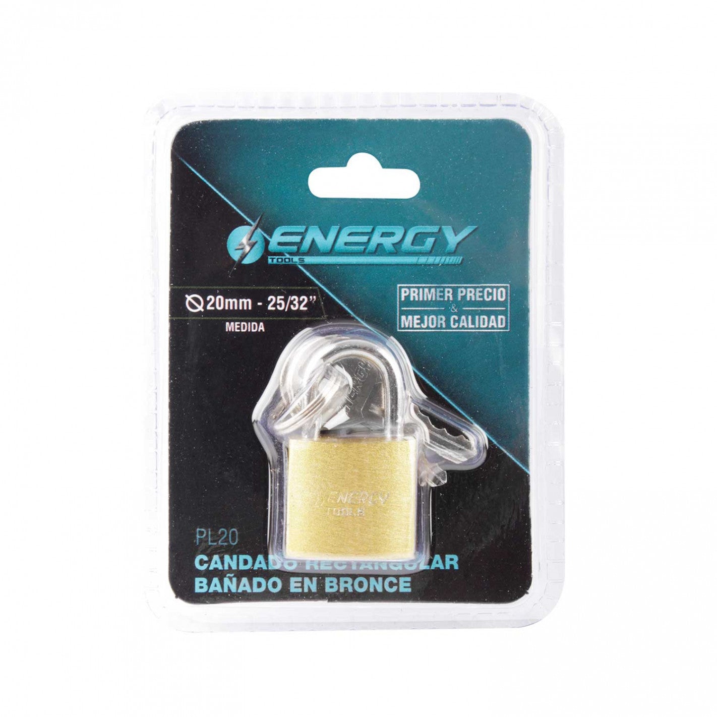 CANDADO DE BRONCE 20MM ENERGY (ENERGY) - ENERGY