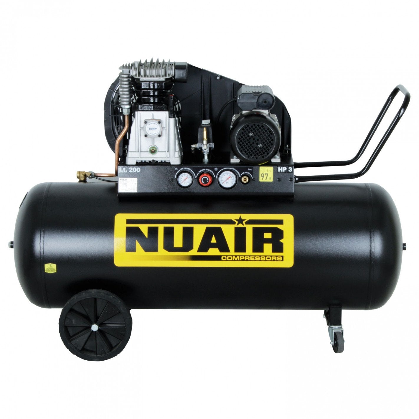 COMPRESOR 3,0 hp 200 litros B3800B/3M/200