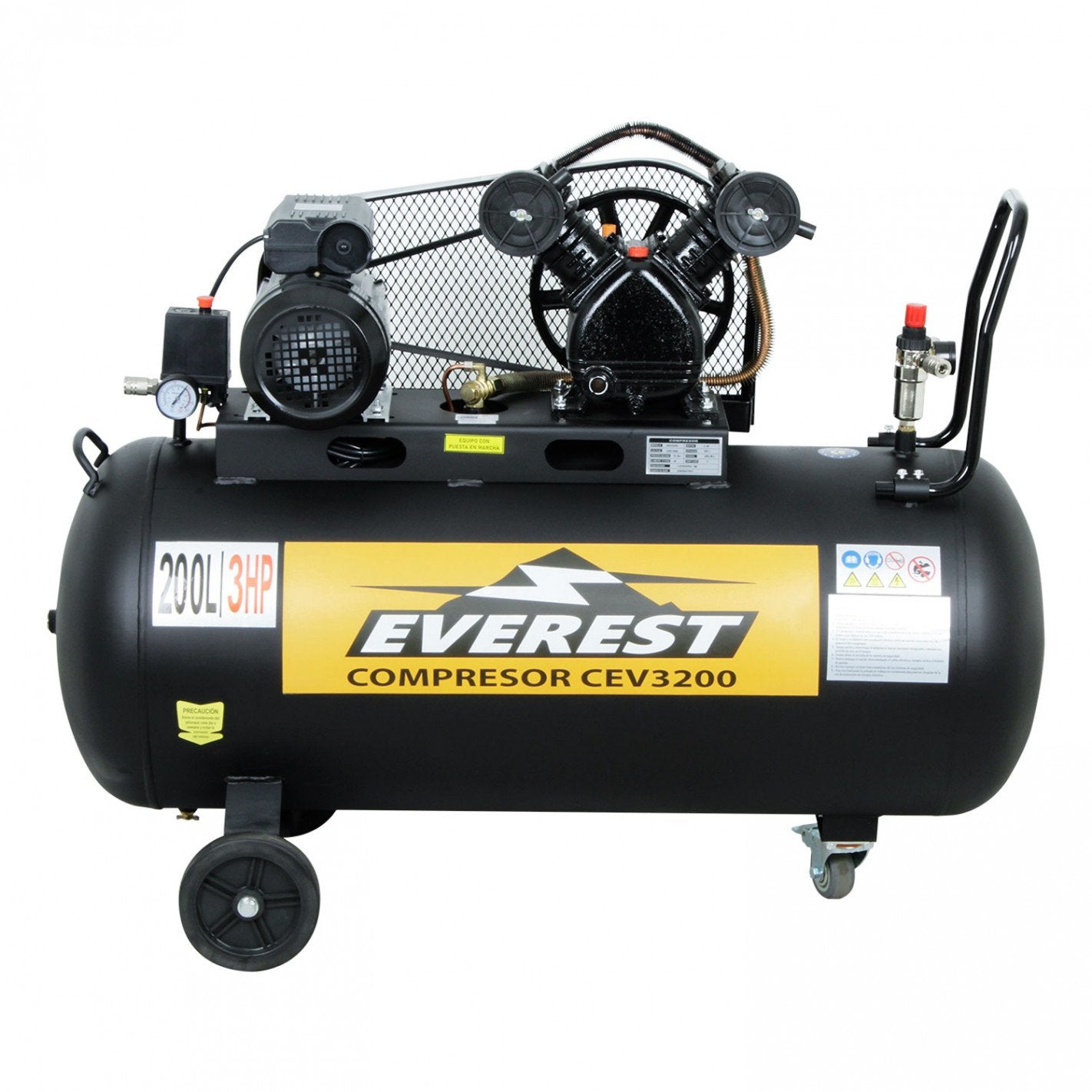 COMPRESOR 3hp 200 litros 220v en "V" CEV3200