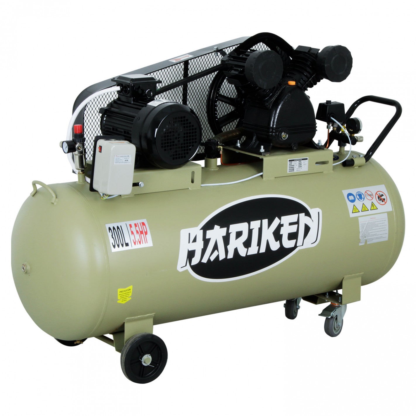COMPRESOR 5,5hp 300 litros 380v CEV55250(H) en "V" (CEV55250) - HARIKEN