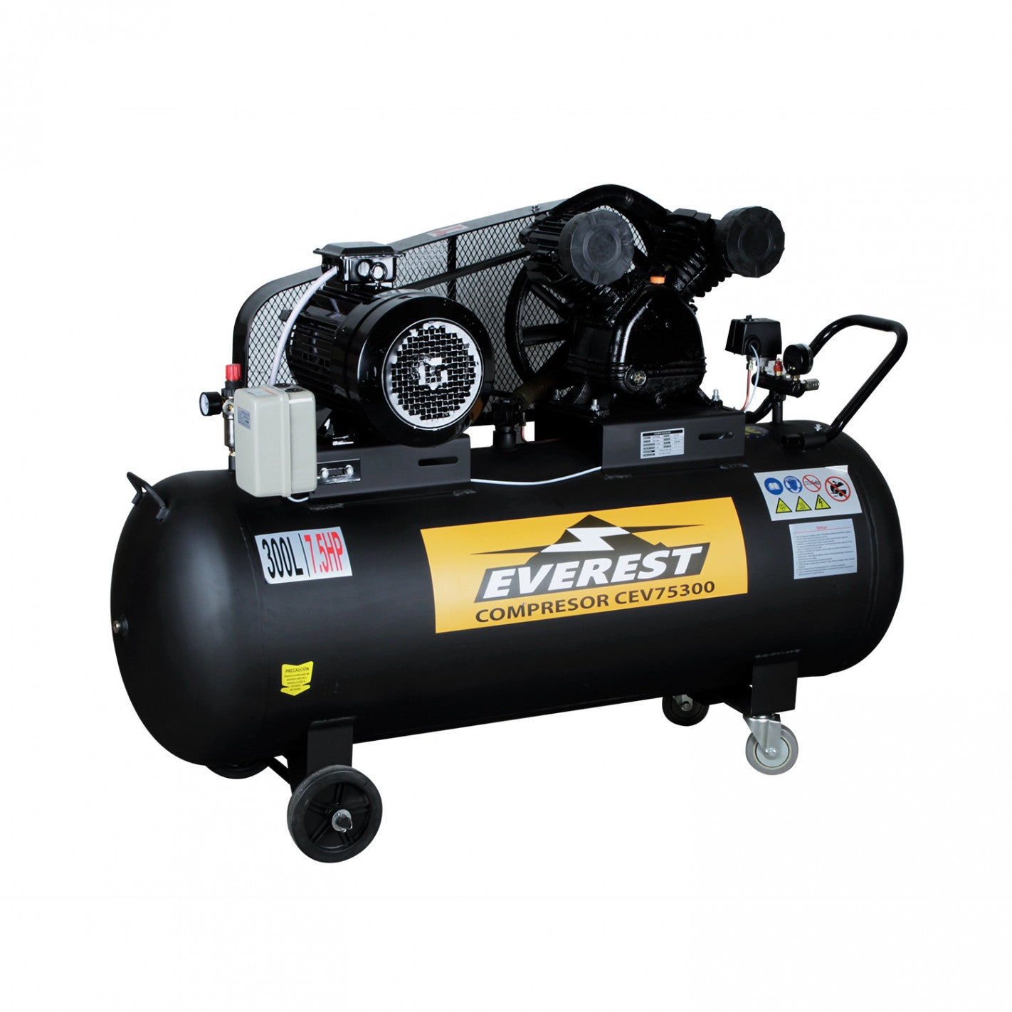 COMPRESOR 7,5hp 300 litros 380v CEV75300 en "V" (CEV75300) - EVEREST