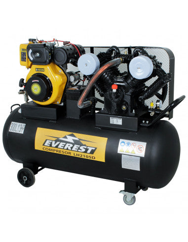 COMPRESOR AUTONOMO 12Hp 300 litros Diesel LH2105 (LH2105) - EVEREST