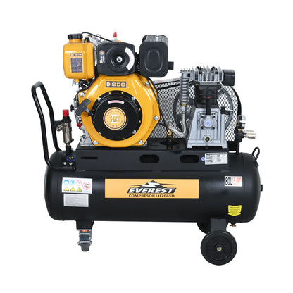 COMPRESOR AUTONOMO 5.5 Hp - 80 litros DIESEL SD17