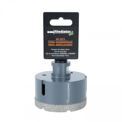 COPA DIAMANTADA 73 mm M14 SD 873
