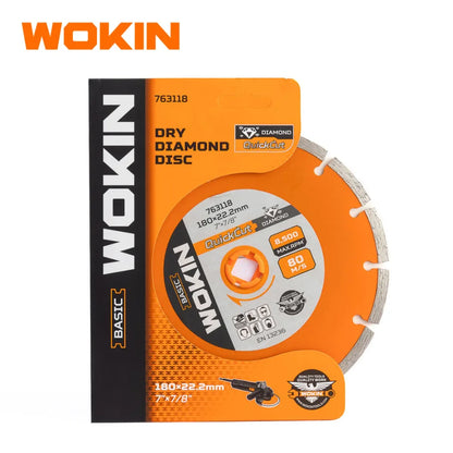 Disco Diamantado Seco 180(7")X22.2mm(7/8") Wokin