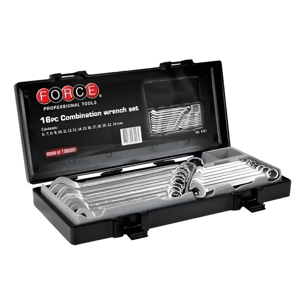 Jgo. llaves pta.-corona   6-24 mm. 16 pzs. (5161) - FORCE