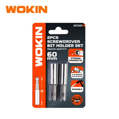 Set Soporte de Puntas Magnetico 1/4" 60 mm Wokin