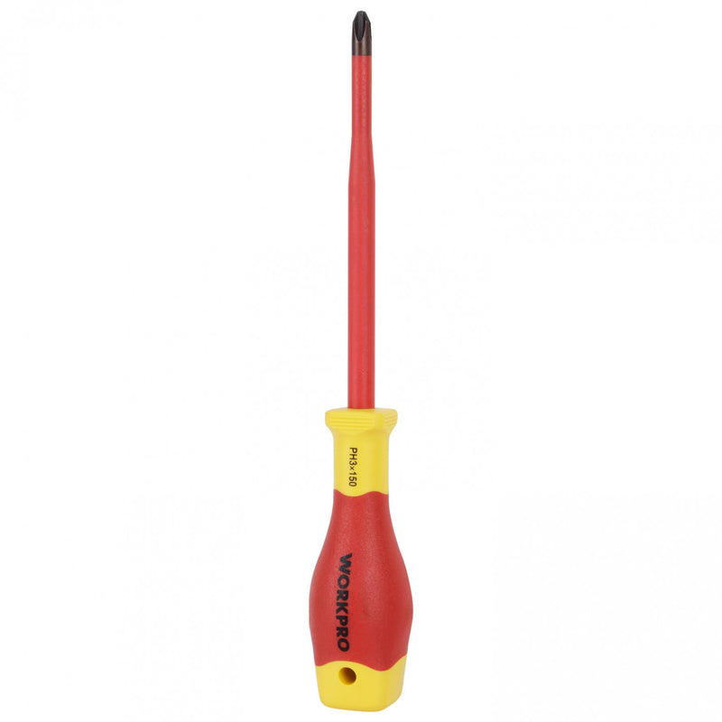 DESTORNILLADOR PHILLIPS AISLADO PH3x150mm WP341010 1000V VDE - WORKPRO