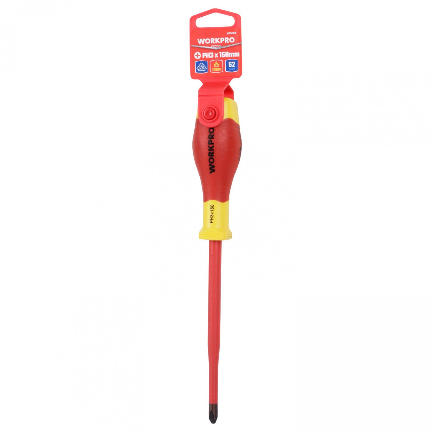 DESTORNILLADOR PHILLIPS AISLADO PH3x150mm WP341010 1000V VDE - WORKPRO