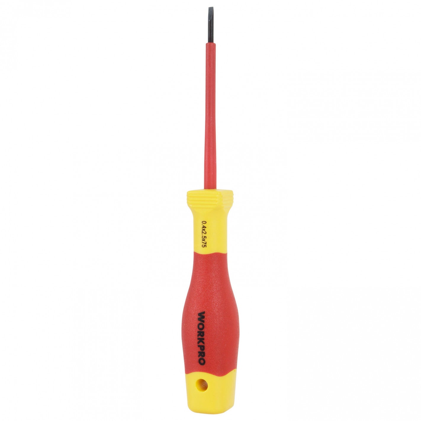 DESTORNILLADOR PLANO AISLADO 0,4x2,5x75 mm (WK-DPA0475) - WORKPRO