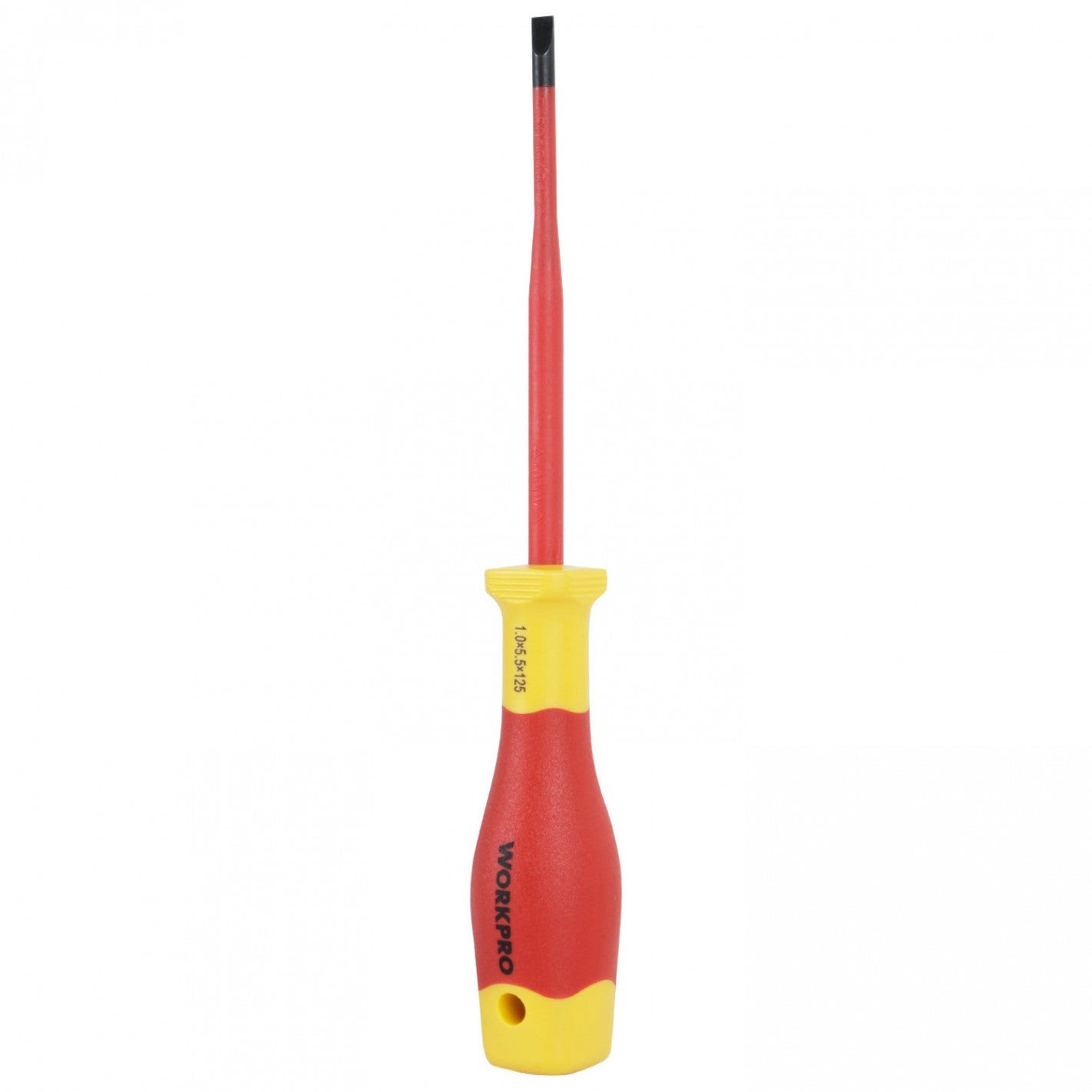 DESTORNILLADOR PLANO AISLADO DELGADO 1.0x5.5x125mm (1.0x5.5x125mm) - WORKPRO