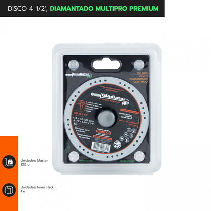 DISCO 4 1/2" MULTIPROPOSITO PREMIUM DP 8115
