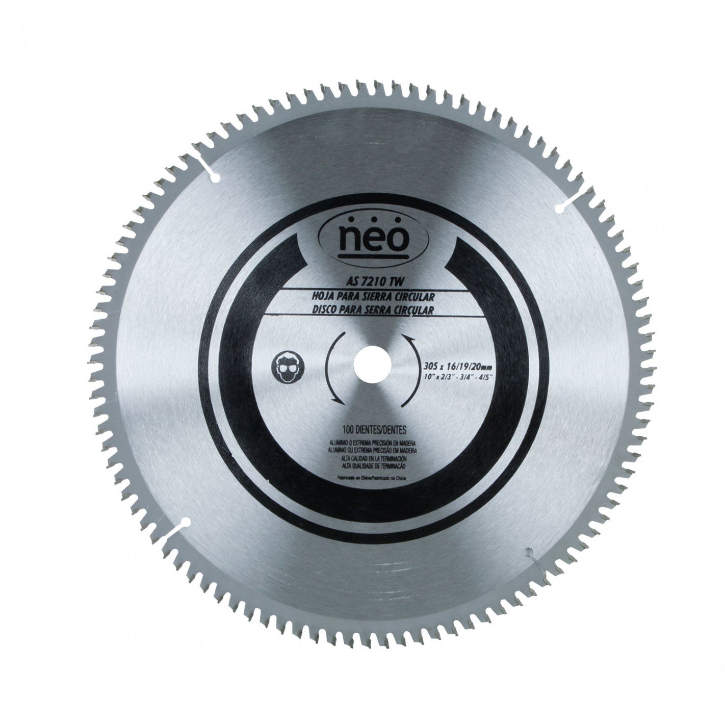DISCO de SIERRA 12" 100 Dientes AS 7210 TW (TW) - NEO
