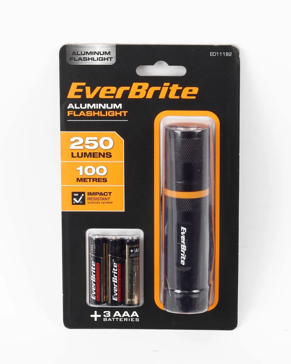 Linterna aluminio 3xaaa 250 lumen (EVERBRITE0002) - EVERBRITE