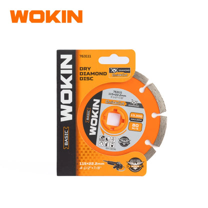 Disco Diamantado Seco 115(4-1/2)X22.2mm(7/8) Wokin