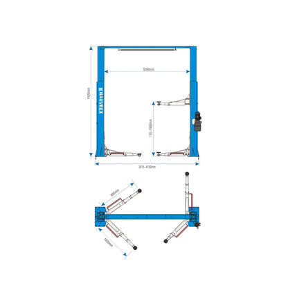 ELEVADOR 2 COLUMNAS 6800 KILOS HTL3460