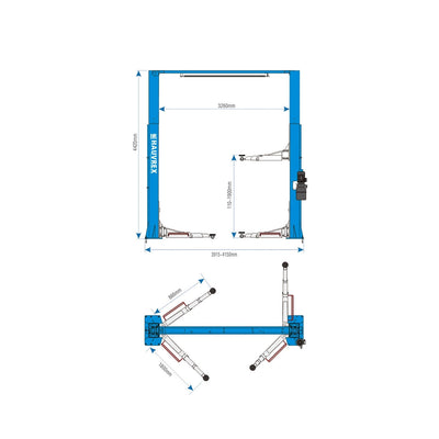 ELEVADOR 2 COLUMNAS 6.800 kg HTL3460