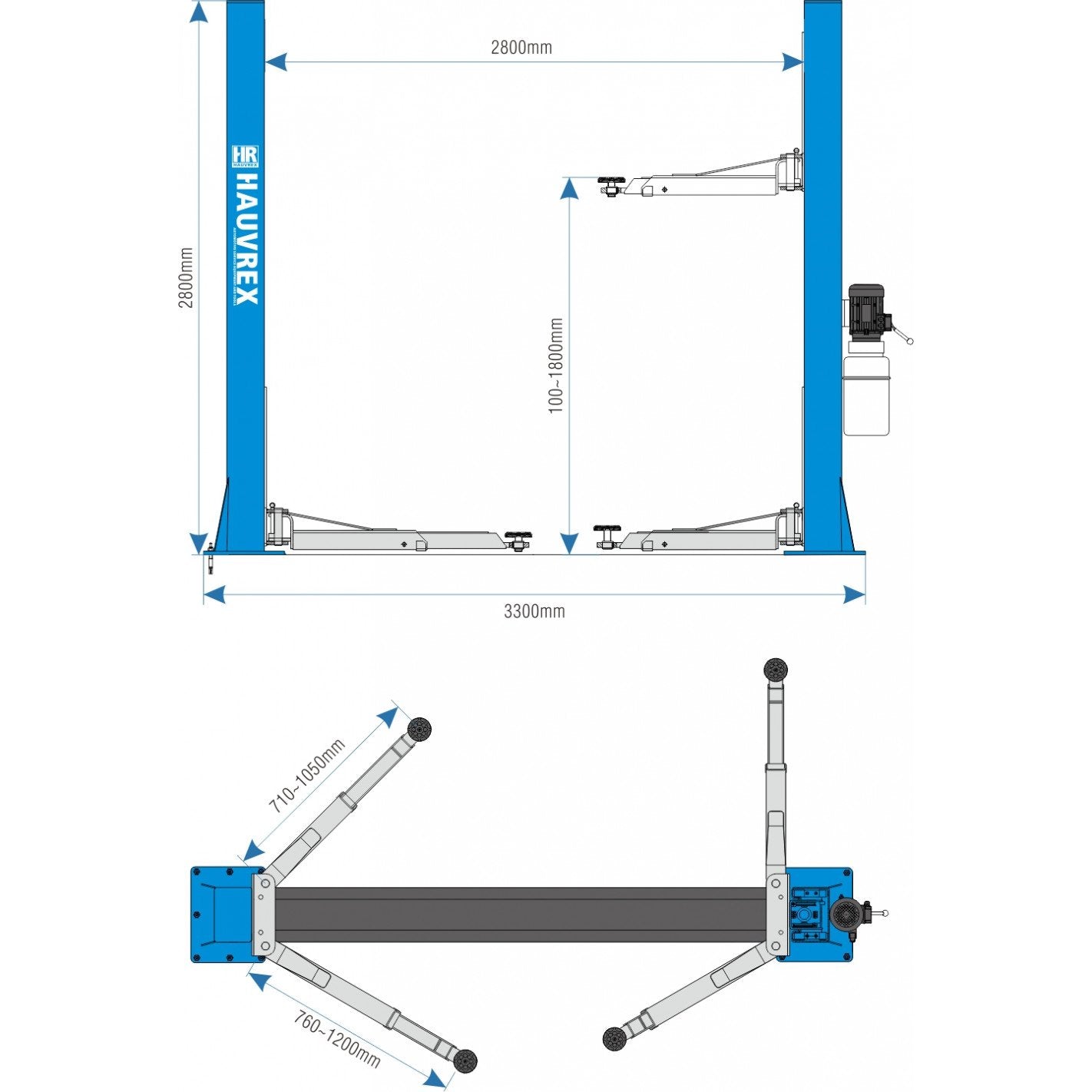 ELEVADOR 2 COLUMNAS HTL2040