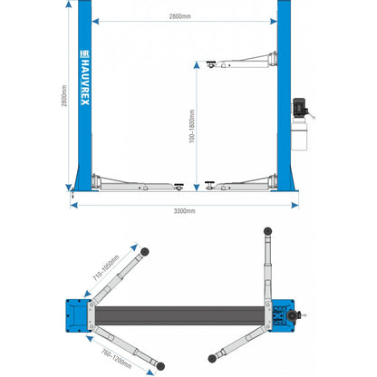 ELEVADOR 2 COLUMNAS HTL2040