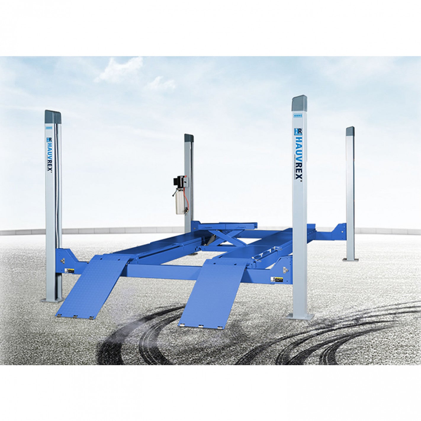 ELEVADOR 4 COLUMNAS ALINEACION 4.500 Kg HFL4145E (HFL4145E) - HAUVREX