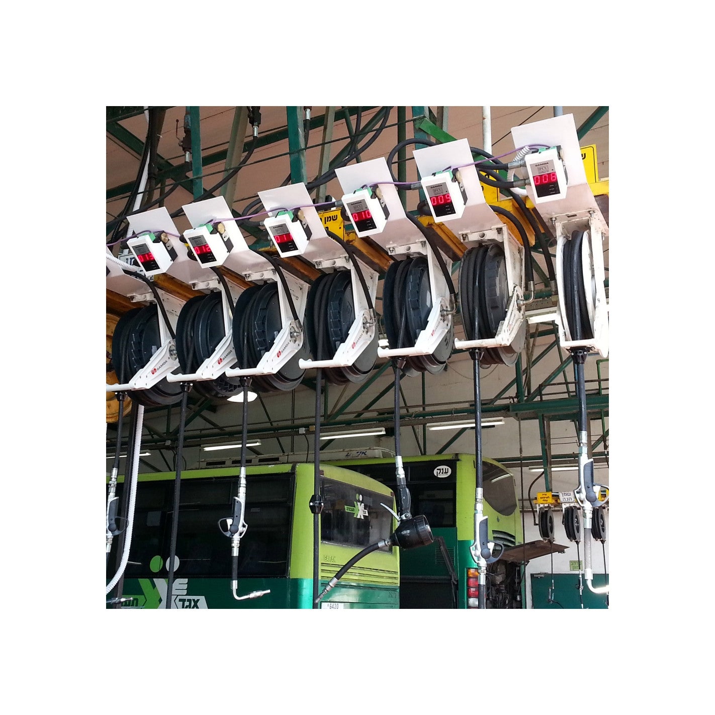 ENROLLADOR MANGUERA 1/4" Abierto 10m Grasa 506300