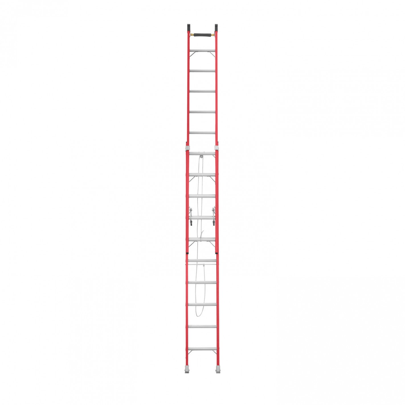 ESCALA EXTENSIBLE FIBRA DE VIDRIO CON CUERDA 8 MT - EVEREST