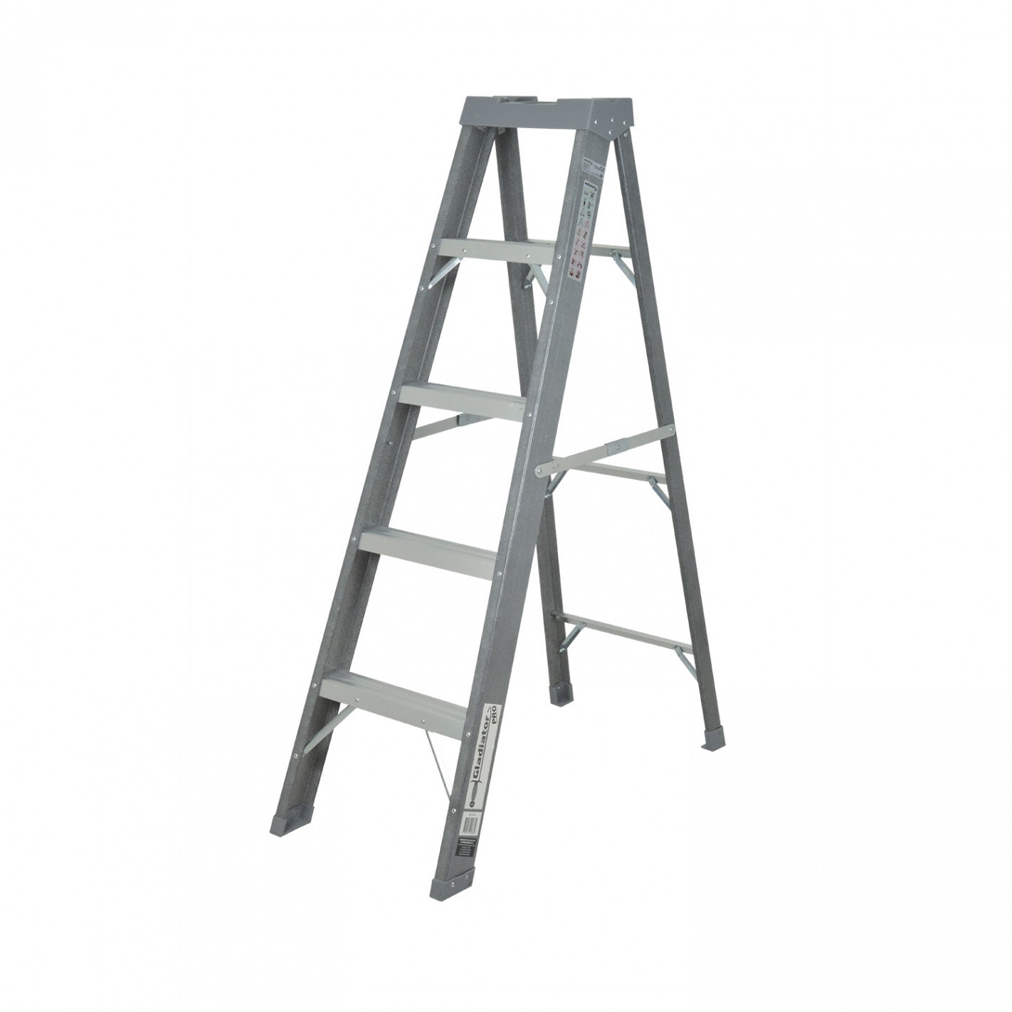 ESCALA PROFESIONAL TIJERA FIBRA VIDRIO 5 ESCALONES (GET5) - GLADIATOR
