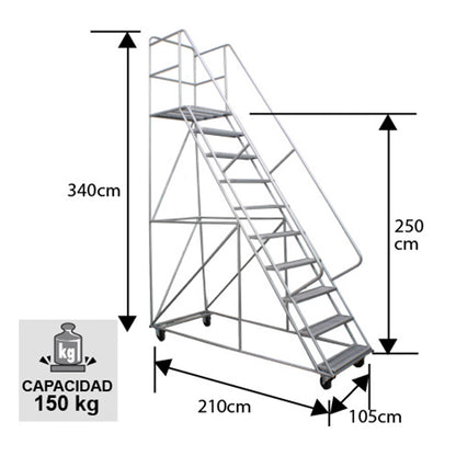 ESCALERA TIPO AVION 250 M.