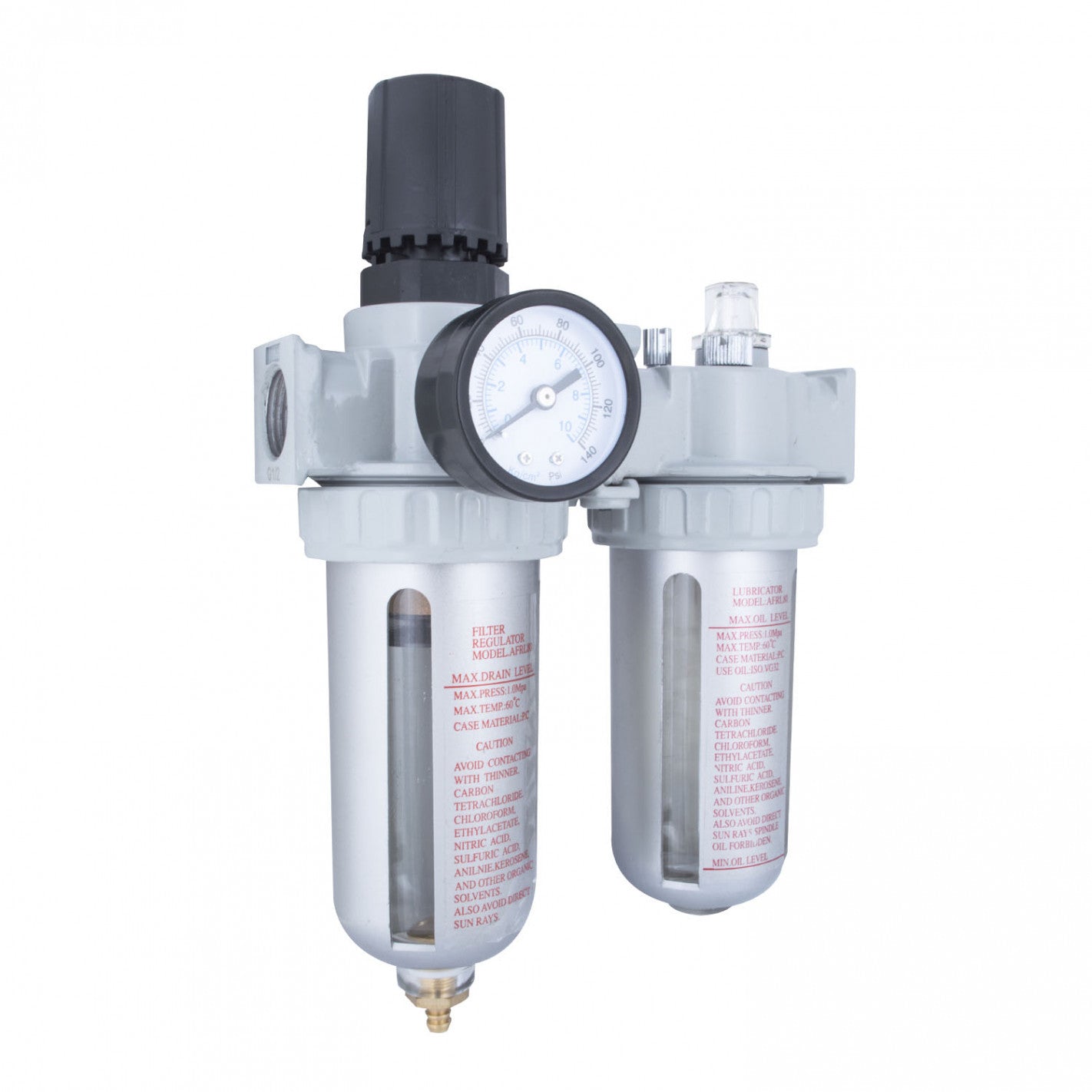 FILTRO REGULADOR LUBRICADOR DE 1/4" AFRL-80 (AFRL-80) - MUZI