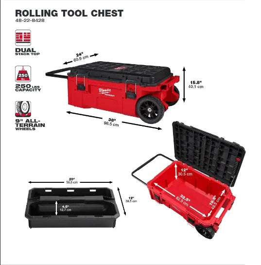 Caja de herramientas con ruedas packout (MILWAUKEE0139) - MILWAUKEE