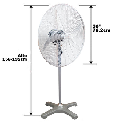 VENTILADOR INDUSTRIAL DE PEDESTAL 30 PULGADAS TECNOPLUS