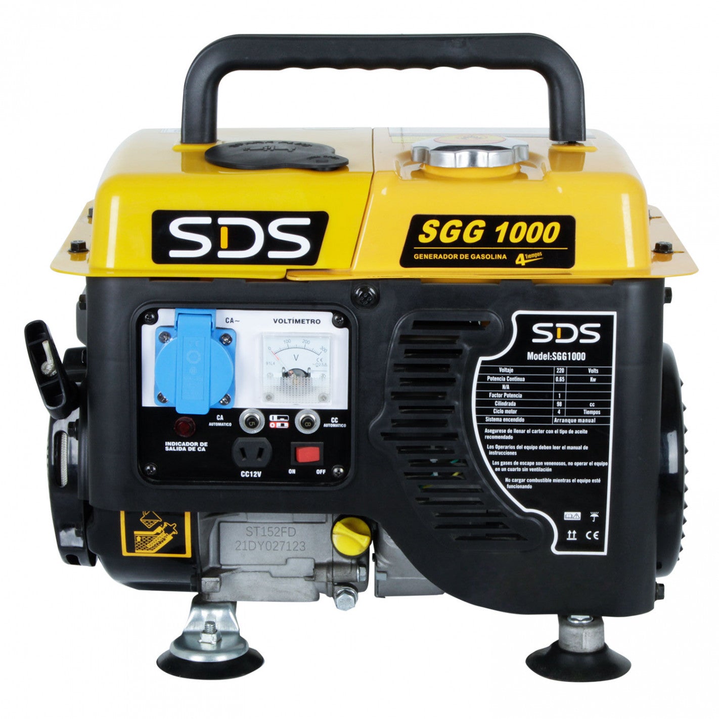 GENERADOR BENCINERO 08 KW 220 V 4 TIEMPOS SGG1000 - SDS POWER