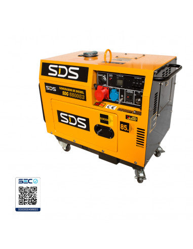GENERADOR DIESEL 5,0 KW 380 V TRIFASICO SDG6500S3 (SDG6500S3) - SDS POWER
