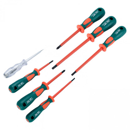 Juego 7 pzas destornilladores electricista 1000v jonnesway