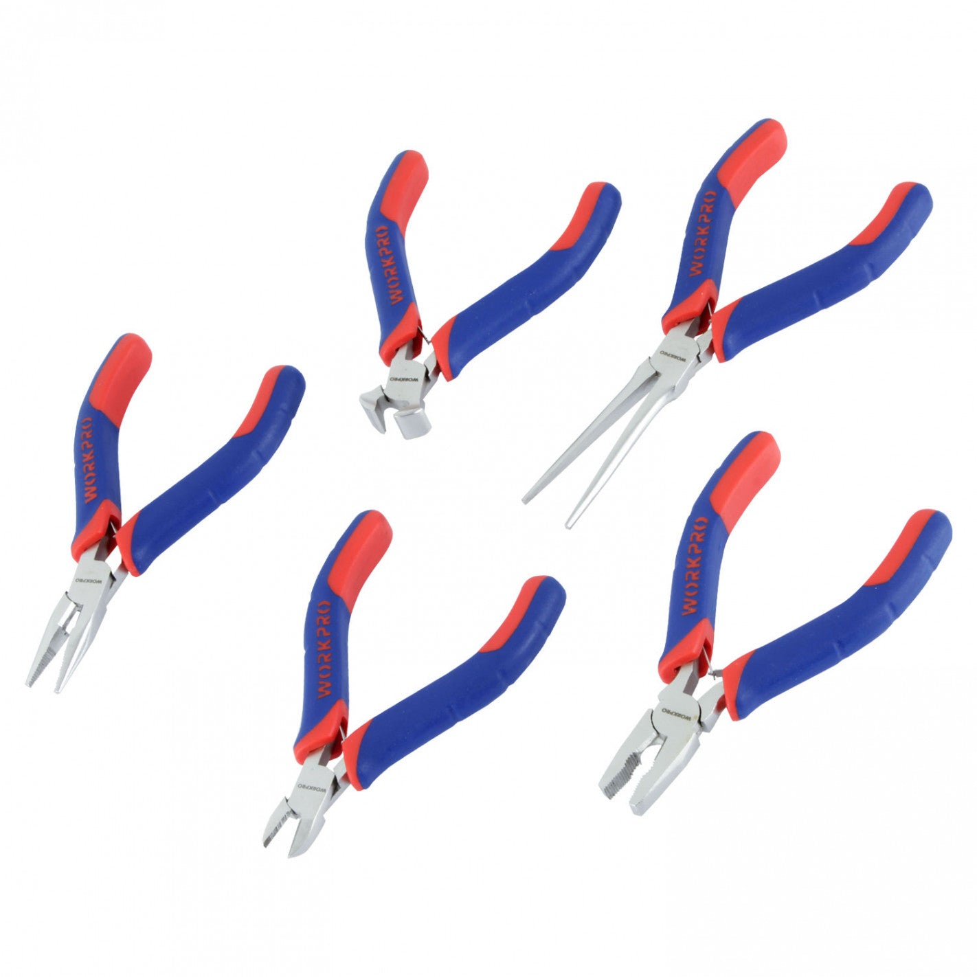 JUEGO ALICATES PUNTA MINI 5 PIEZAS W001305WE (W001305WE) - WORKPRO